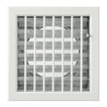 Miniatyrbild 2 av 4: La Ventilazione La ventilation -y Inbyggt galler för eldstäder, vitlackerad aluminium, 200 x 200 mm - GCSIB2020140