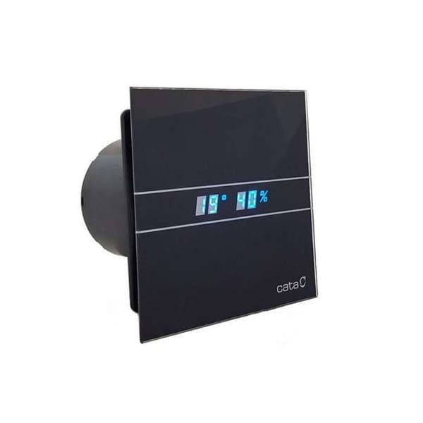 CATA utsugsluftare - E-100 Glass Black - Fuktdetektor - 31 dB - 2 års garanti