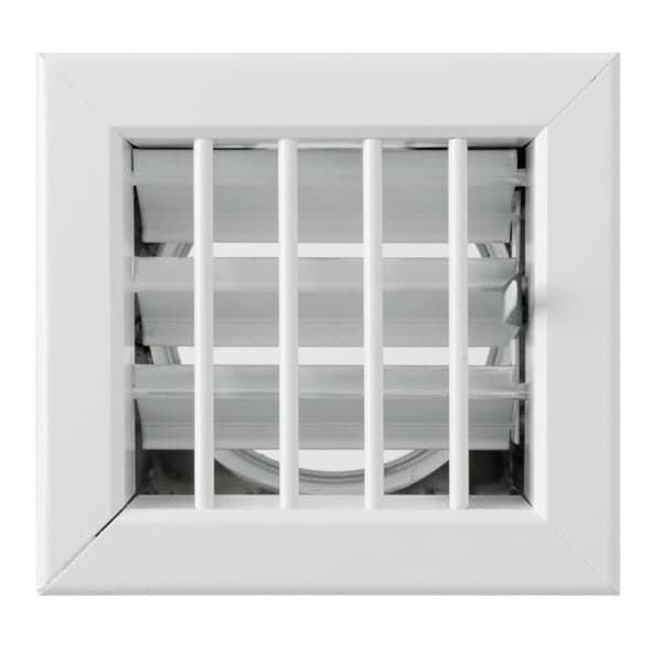 La Ventilazione La ventilation -y Inbyggt galler för eldstäder, vitlackerad aluminium, 140 x 130 mm - GCSIB1413080