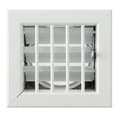 Miniatyrbild 2 av 4: La Ventilazione La ventilation -y Inbyggt galler för eldstäder, vitlackerad aluminium, 140 x 130 mm - GCSIB1413080