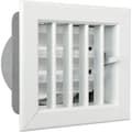Miniatyrbild 1 av 4: La Ventilazione La ventilation -y Inbyggt galler för eldstäder, vitlackerad aluminium, 140 x 130 mm - GCSIB1413080