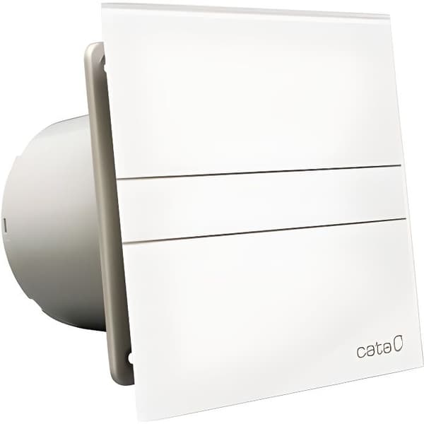 Badrumsfläkt - CATA - E-100 Glas - Vit - 31 dB - Ø 100 mm