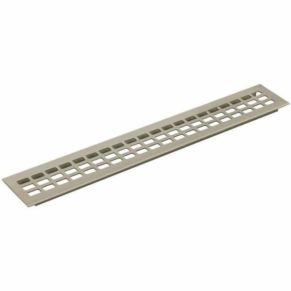 Vasalat - Luftgitter 800x80mm AL natur elox. - Ventilationsgaller i aluminium, silver
