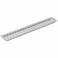 Miniatyrbild 1 av 4: Vasalat - Luftgitter 800x80mm AL natur elox. - Ventilationsgaller i aluminium, silver