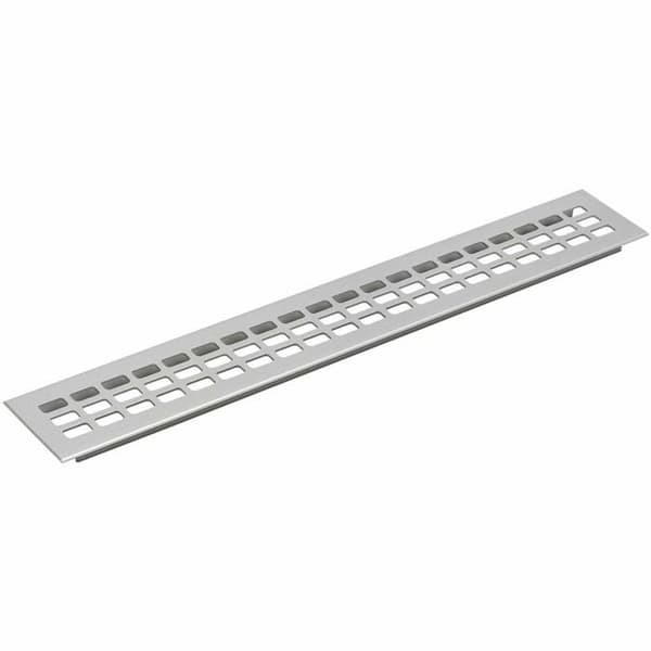 Vasalat - Luftgitter 800x80mm AL natur elox. - Ventilationsgaller i aluminium, silver