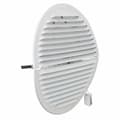 Miniatyrbild 1 av 4: Ventilation - GABDF200R - Runt ventilationsgaller i vitlackerad aluminium med myggnät 235 mm