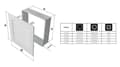 Miniatyrbild 4 av 4: Kratki - 70G/FRESH - ventilationsgaller FRESH skorstensgaller 17cm x 70cm grafit