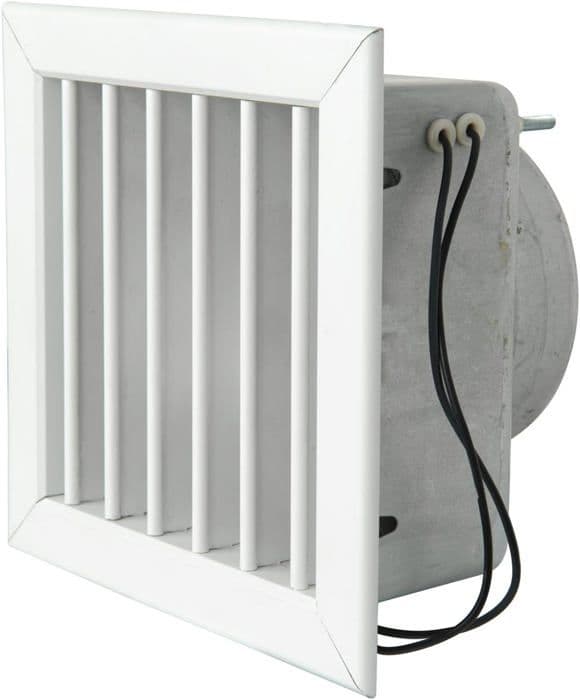Ventilation - GCMIB1615100-Y - Eldspisgaller med elektrisk fläkt, Vit, 160x160 mm