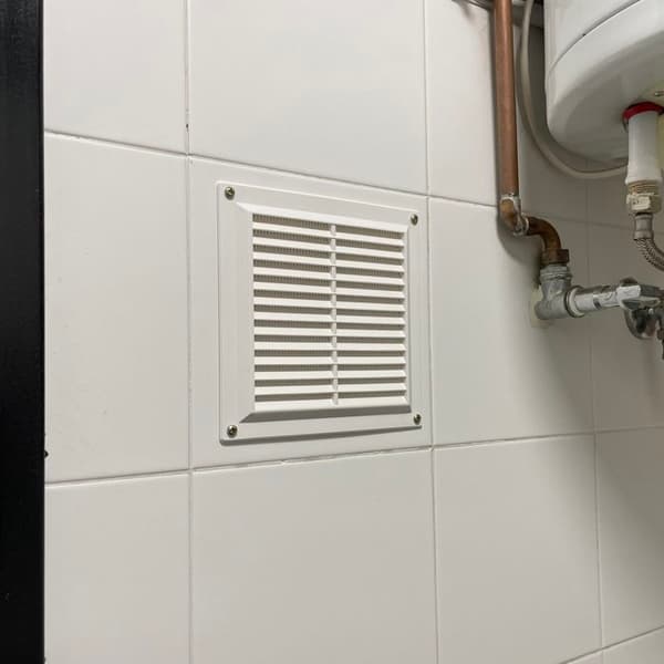 Ventilationsgaller - Amig - Modell 6 - ABS - Myggnät - 250 cm²
