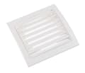 Miniatyrbild 4 av 4: Steinberg14 100 mm ventilationsgaller med myggnät - vit plastventilationsgaller