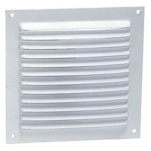 Ventilationsgaller att skruva 20x20 cm. vit lack