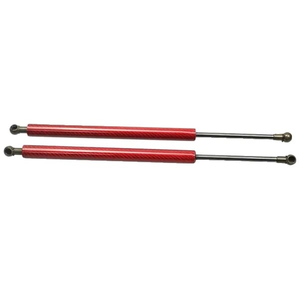 Honda Civic Type R EK9 Front Hood Bonnet Dampers, kolfiber, gasdämpare, röd kolfiber