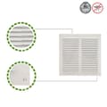 Miniatyrbild 4 av 5: AMIG 20221 | Ventilationsgaller med myggnät 3 | 200 x 200 mm | Aluminium | Vit