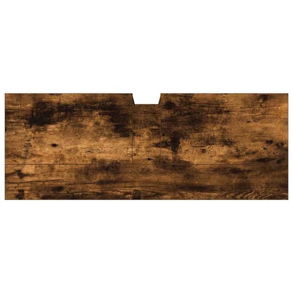 vidaXL Tvättställsskåp rökfärgad ek 80x30x60 cm konstruerat trä
