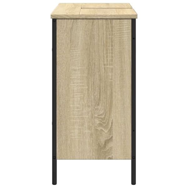 vidaXL underskab til håndvask 80x30x60 cm konstrueret træ sonoma-eg