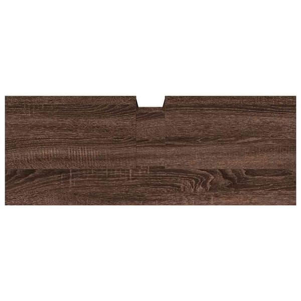 vidaXL Tvättställsskåp brun ek 80x30x60 cm konstruerat trä