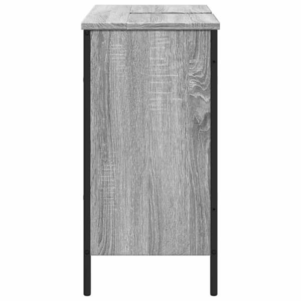 vidaXL Tvättställsskåp grå sonoma 80x30x60 cm konstruerat trä