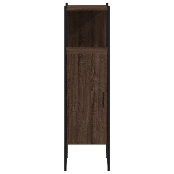 vidaXL Badrumsskåp brun ek 33x33x120,5 cm konstruerat trä