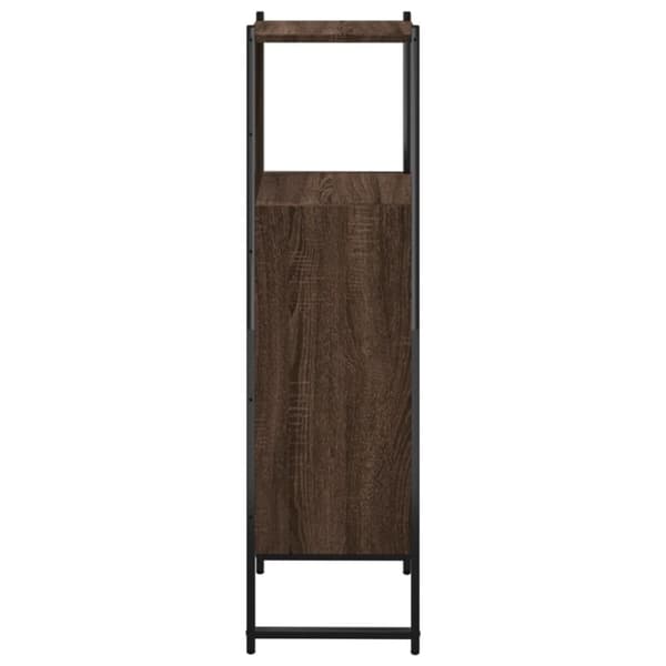 vidaXL Badrumsskåp brun ek 33x33x120,5 cm konstruerat trä