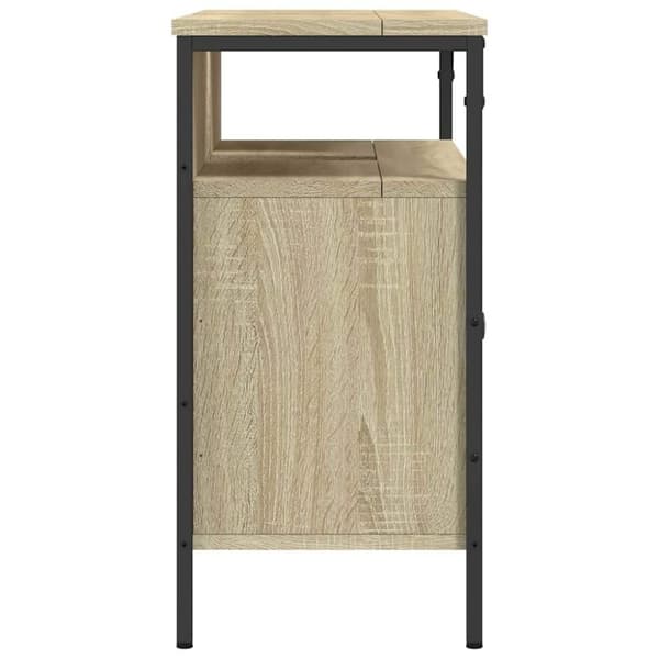 vidaXL Tvättställsskåp sonoma-ek 80x30x60 cm konstruerat trä