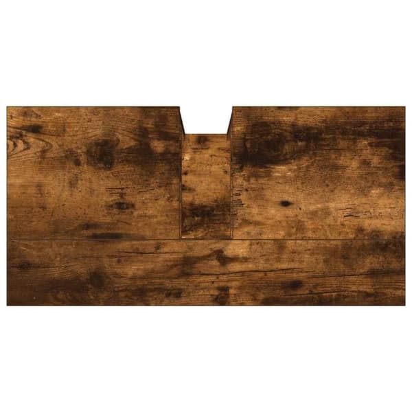 vidaXL underskab til håndvask 60x30x60 cm konstrueret træ røget eg