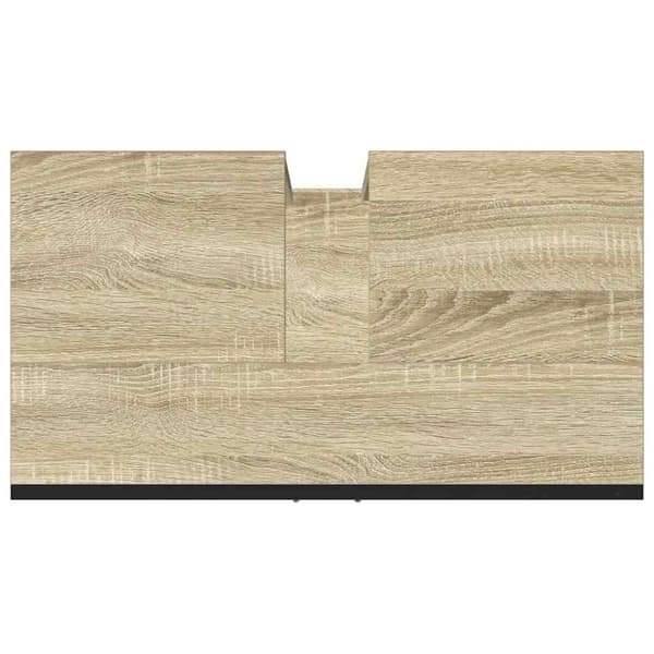 vidaXL Tvättställsskåp sonoma-ek 60x33x60 cm konstruerat trä