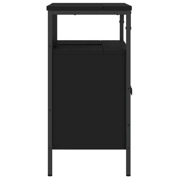 vidaXL underskab til håndvask 60x30x60 cm konstrueret træ sort