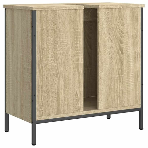 vidaXL underskab til håndvask 60x30x60 cm konstrueret træ sonoma-eg
