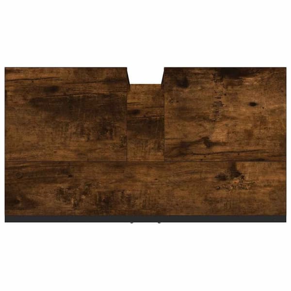 vidaXL underskab til håndvask 60x33x60 cm konstrueret træ røget eg