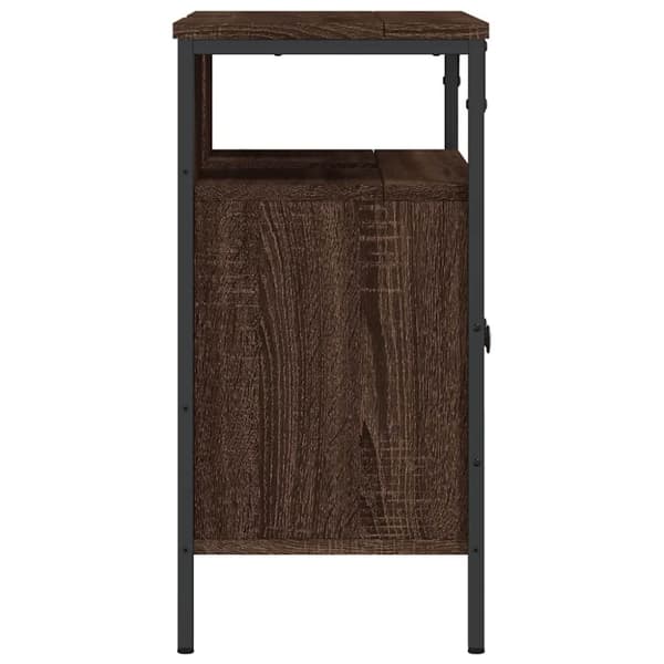 vidaXL underskab til håndvask 60x30x60 cm konstrueret træ brunt eg