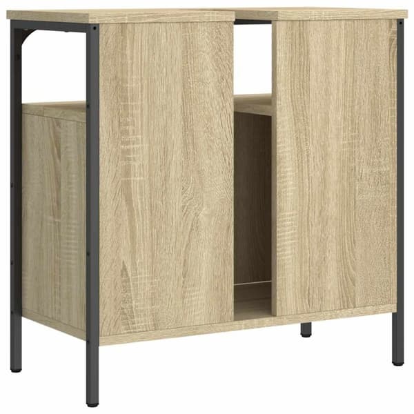 vidaXL underskab til håndvask 60x30x60 cm konstrueret træ sonoma-eg