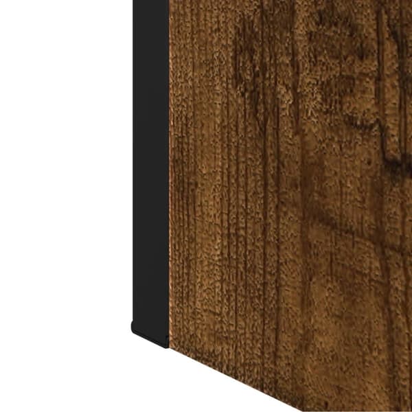 vidaXL Spegelskåp för badrum rökfärga ek 60x16x60 cm konstruerat trä