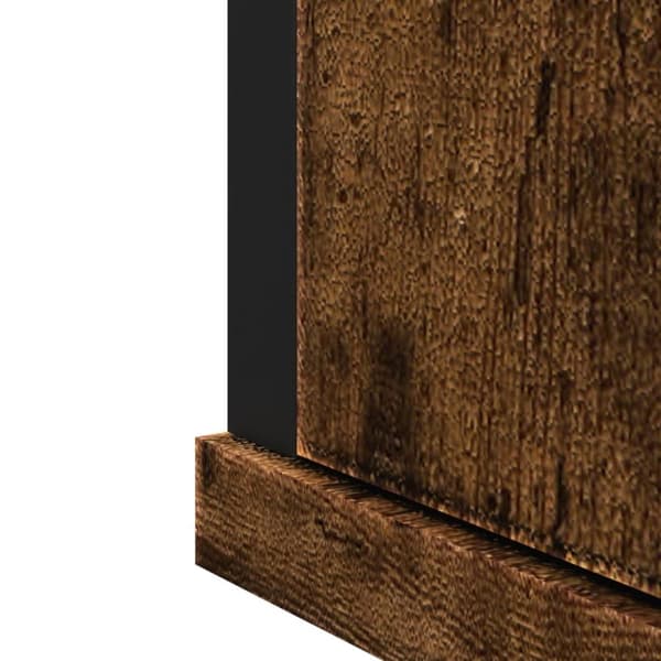 vidaXL Spegelskåp för badrum rökig ek 42x12x60 cm konstruerat trä