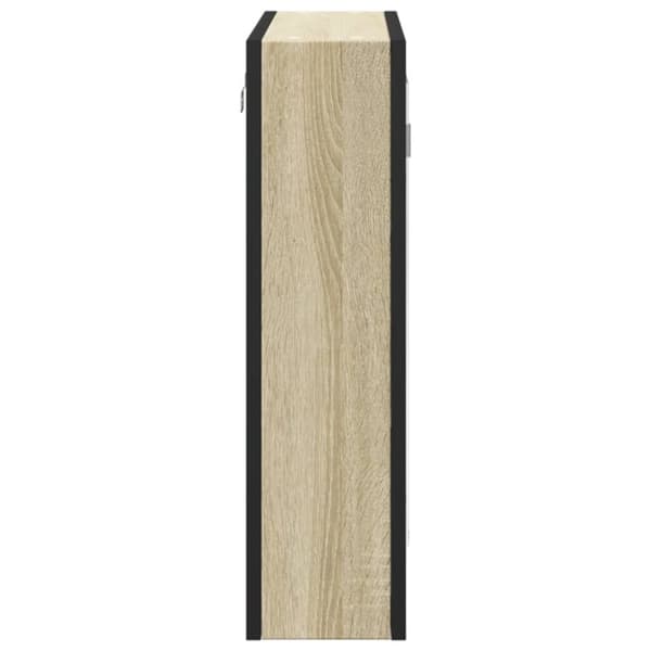 vidaXL Spegelskåp för badrum sonoma-ek 60x16x60 cm konstruerat trä