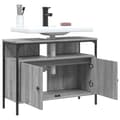 Miniatyrbillede 5 af 11: vidaXL underskab til vask 80x30x60 cm konstrueret træ grå sonoma-eg