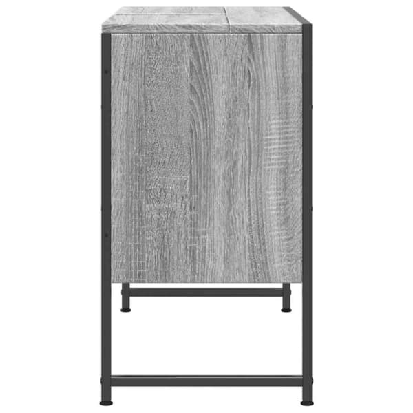 vidaXL Tvättställsskåp grå sonoma 80x33x60 cm konstruerat trä