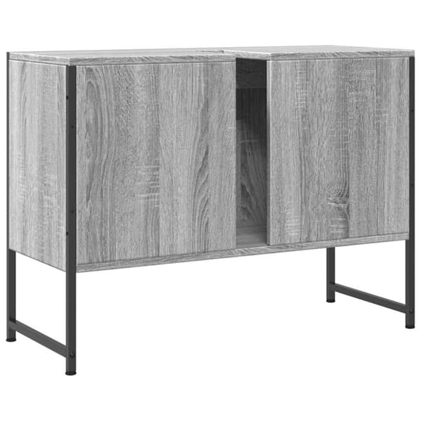 vidaXL Tvättställsskåp grå sonoma 80x33x60 cm konstruerat trä