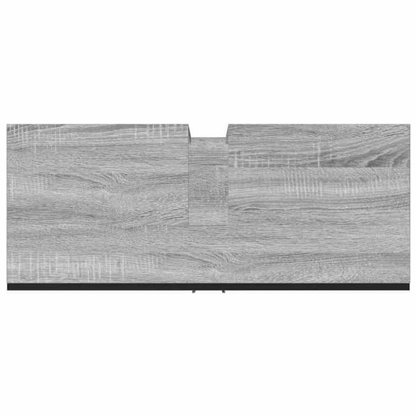 vidaXL Tvättställsskåp grå sonoma 80x33x60 cm konstruerat trä