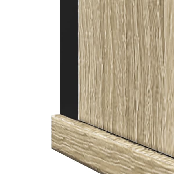 vidaXL Speilskap til baderom sonoma eik 42x12x60 cm sponplate