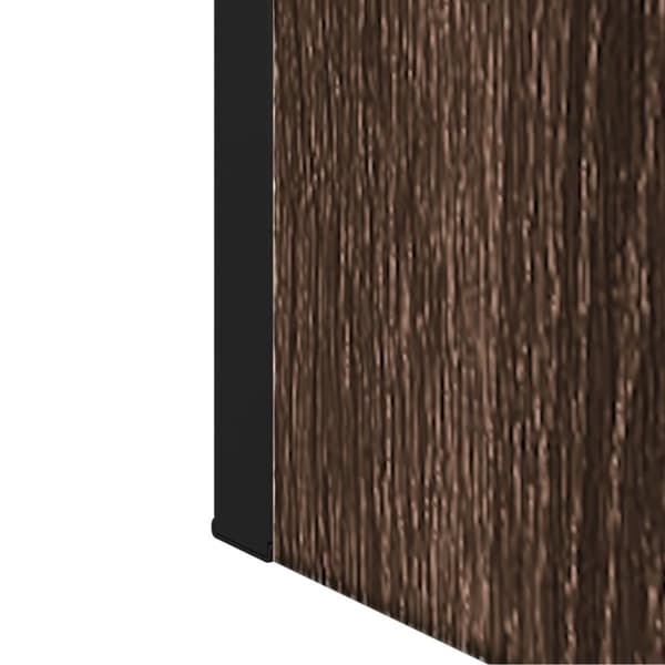 vidaXL badeværelsesskab + spejl 60x16x60 cm konstrueret træ brunt eg