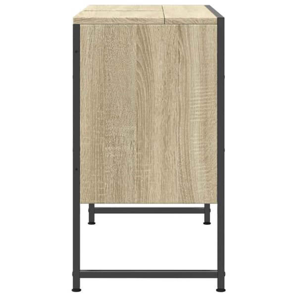 vidaXL Tvättställsskåp sonoma-ek 80x33x60 cm konstruerat trä