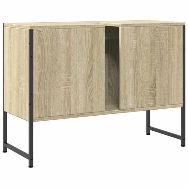 vidaXL Tvättställsskåp sonoma-ek 80x33x60 cm konstruerat trä