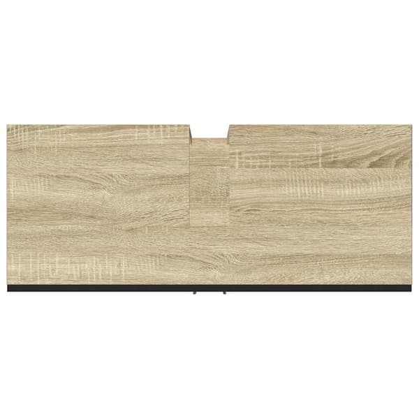 vidaXL Tvättställsskåp sonoma-ek 80x33x60 cm konstruerat trä