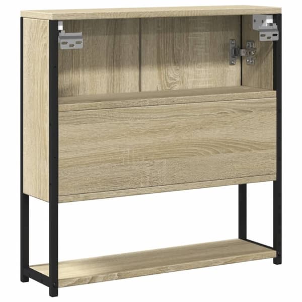 vidaXL Spegelskåp för badrum sonoma-ek 60x16x60 cm konstruerat trä