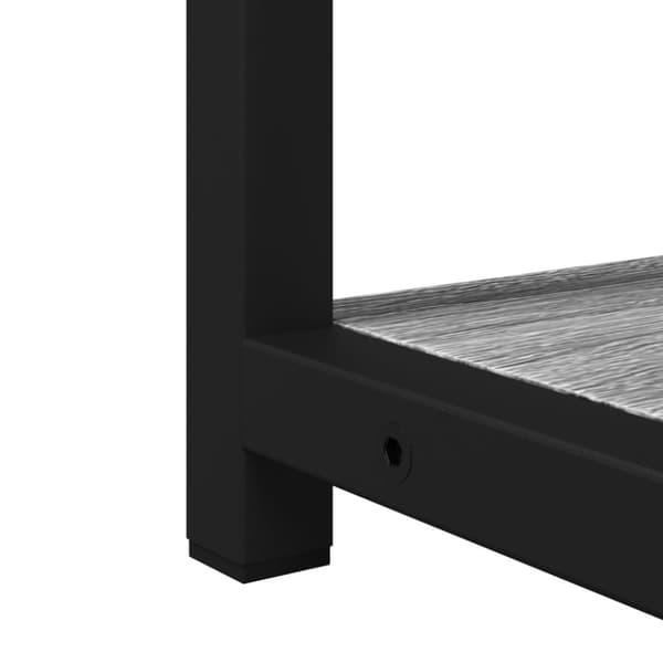 vidaXL skab med spejl 60x16x60 cm konstrueret træ grå sonoma-eg