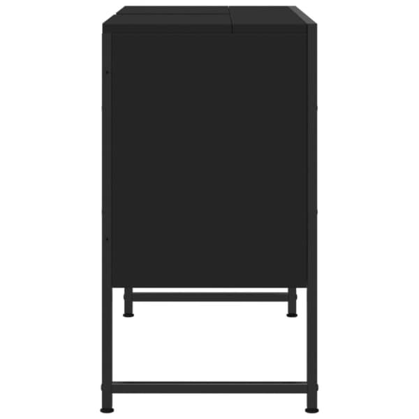 vidaXL Tvättställsskåp svart 80x33x60 cm konstruerat trä - Toalettbord & underskåp