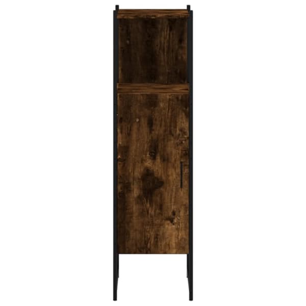 vidaXL Kylpyhuoneen kaappi savutammi 33x33x120,5 cm tekninen puu - Kampauspöydät