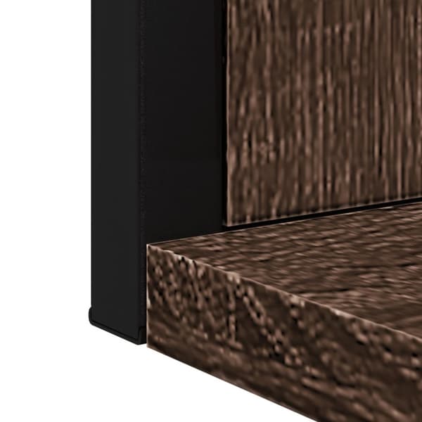 vidaXL badeværelsesspejl m. hylde 50x12x60 cm konstrueret træ brunt eg -  Små pynteborde