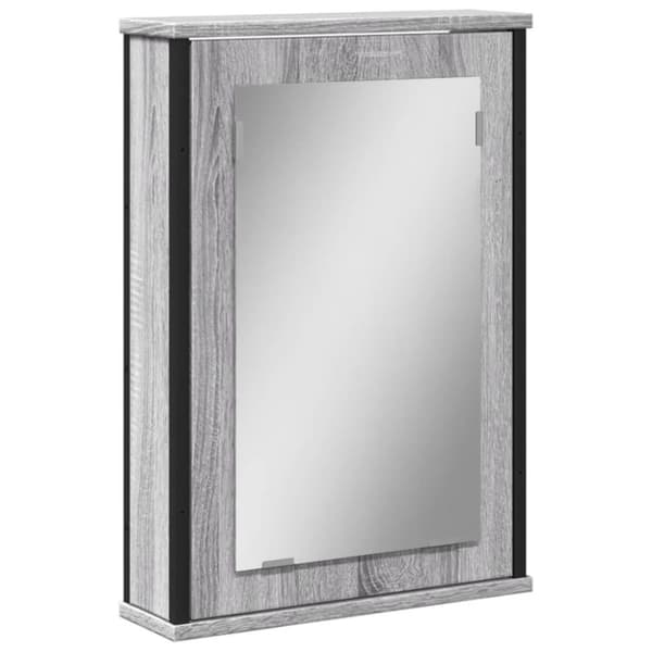 vidaXL Kylpyhuoneen peilikaappi harmaa Sonoma 42x12x60 cm tekninen puu -  Kampauspöydät