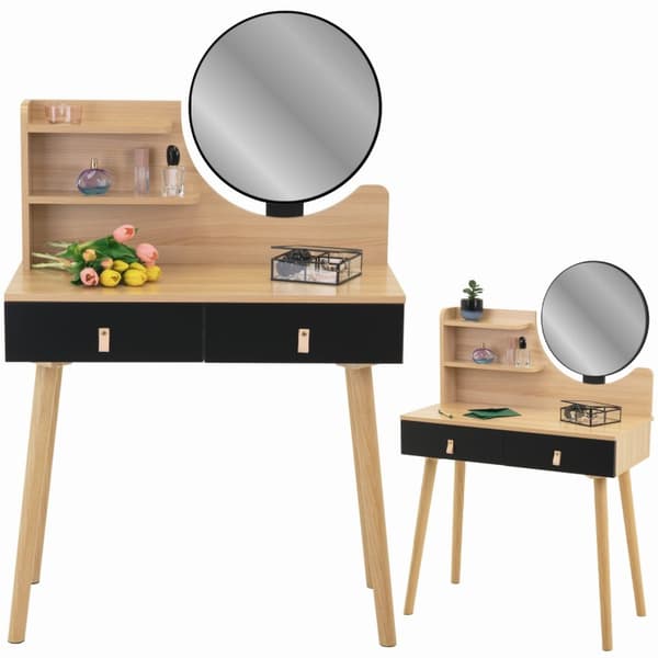 Kosmetisk sminkbord med spegel